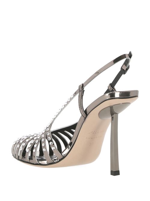 Silver-tone crystal sandal Le Silla | 3404C090BXPPMRA922